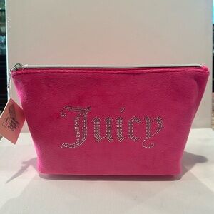 NWT Juicy Couture Travel Cosmetic bag with bottle.
